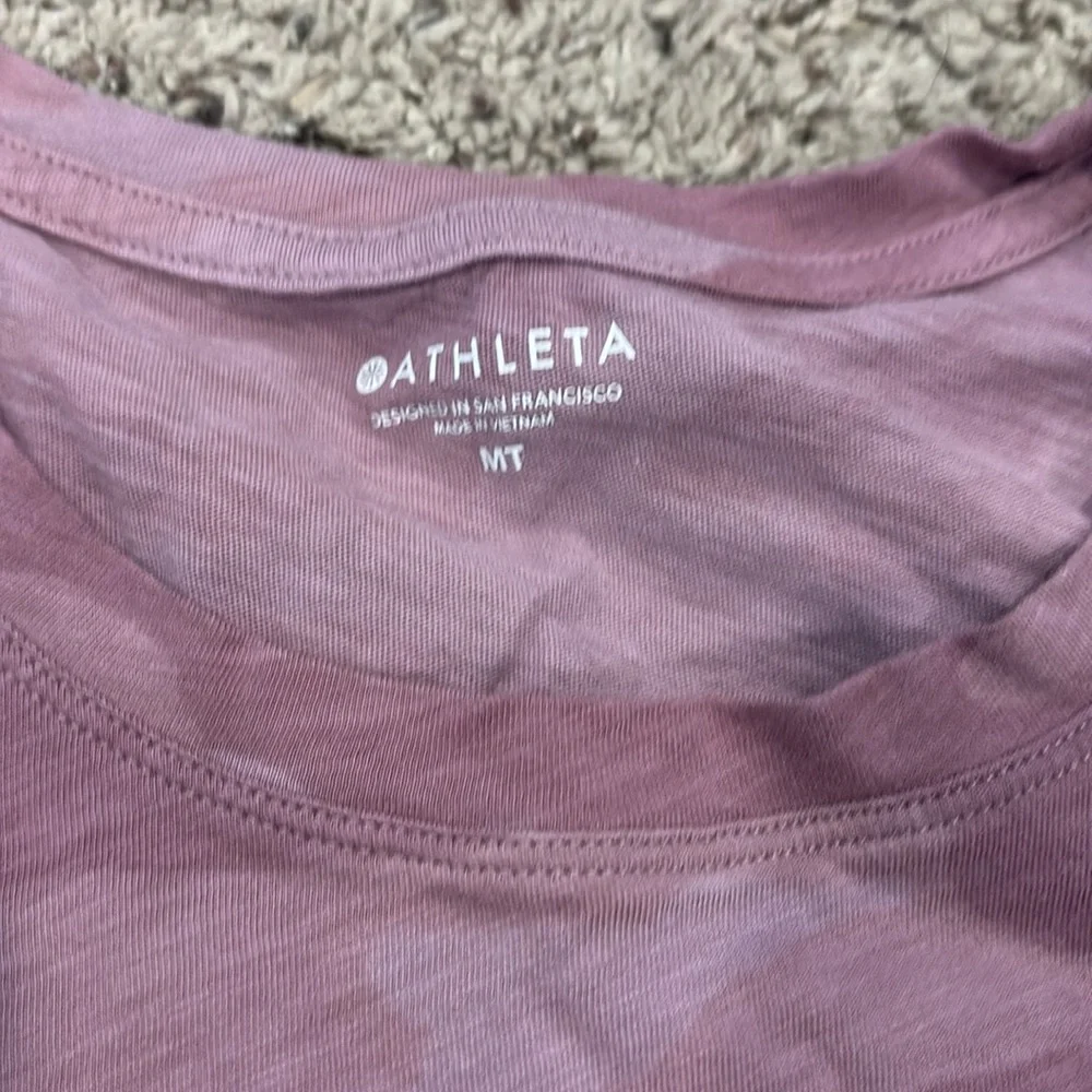 Athleta Pink Camouflage Short Sleeve Tee - Picture 2 of 3
